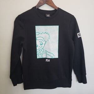 Neff x Disney Jessie Black Crewneck Sweatshirt Womens Size XS Black Graphic